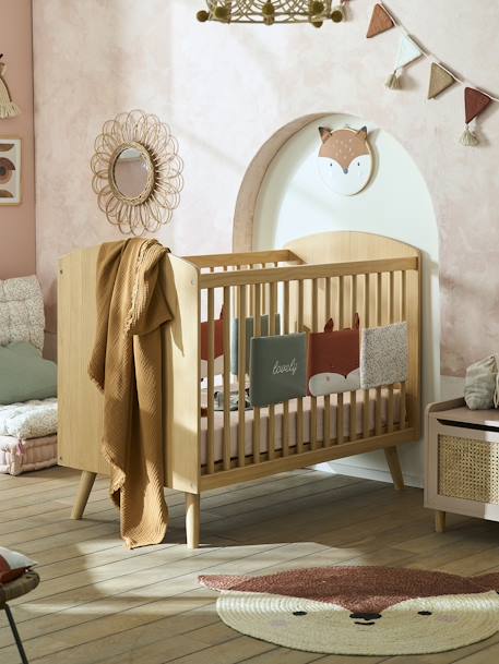 Lit bébé CONFETTI NATURE pin massif 1 - vertbaudet enfant 