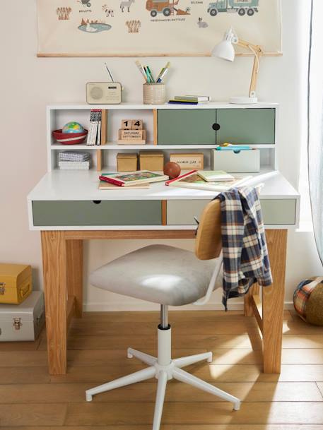 Bureau enfant OSLO vert 1 - vertbaudet enfant 