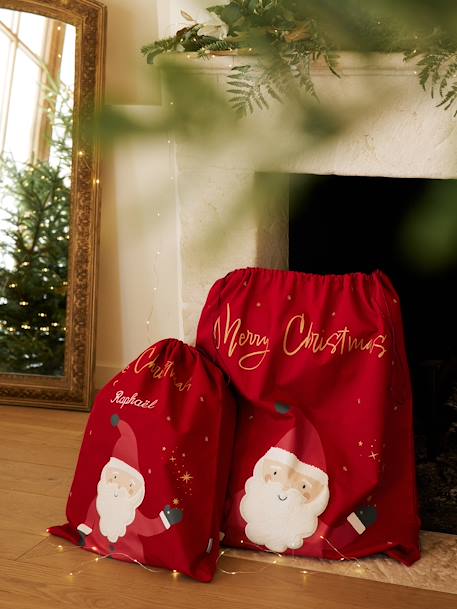 Sac à jouets personnalisable Père Noël rouge 2 - vertbaudet enfant 