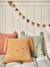 Coussin animal en gaze de coton personnalisable cannelle+rose+vert sauge 1 - vertbaudet enfant 