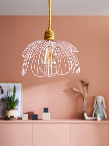 Abat-jour pour suspension en métal Fleur rose 1 - vertbaudet enfant 
