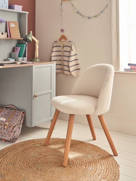 Chaise fausse fourrure enfant cannelle+ivoire+kaki 8 - vertbaudet enfant 