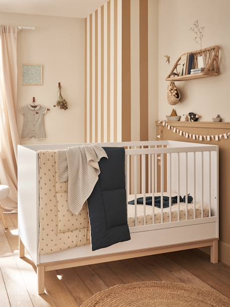 Lit Bébé évolutif 70x140cm COMETE blanc 1 - vertbaudet enfant 