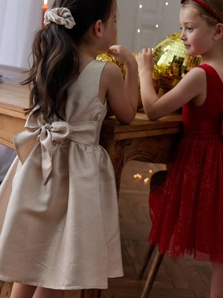 Robe de fête brillante fille or 7 - vertbaudet enfant 
