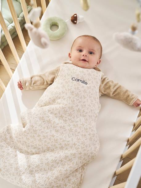 Gigoteuse personnalisable HYGGE beige imprimé 2 - vertbaudet enfant 