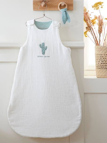 Gigoteuse été en gaze de coton bio* CACTUS écru 2 - vertbaudet enfant 