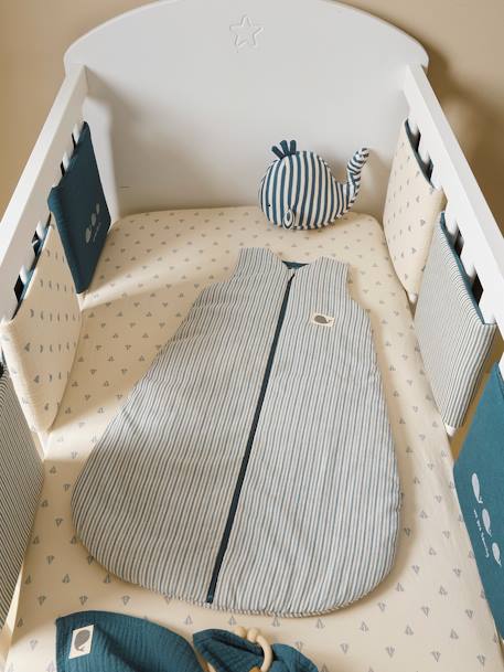 Gigoteuse ouverture centrale NAVY SEA rayé bleu 2 - vertbaudet enfant 
