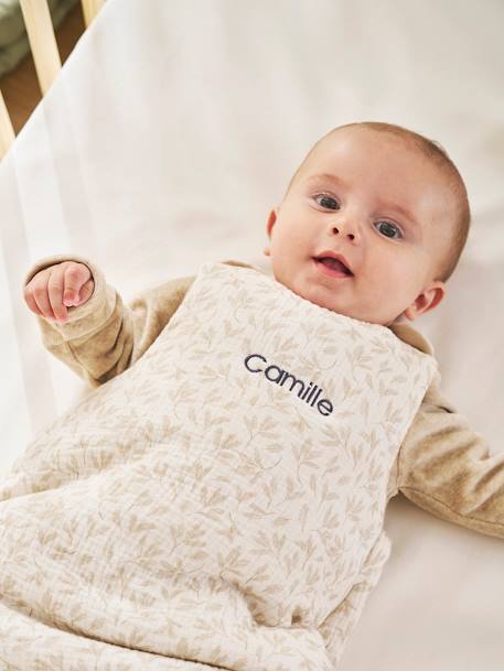 Gigoteuse personnalisable HYGGE beige imprimé 1 - vertbaudet enfant 