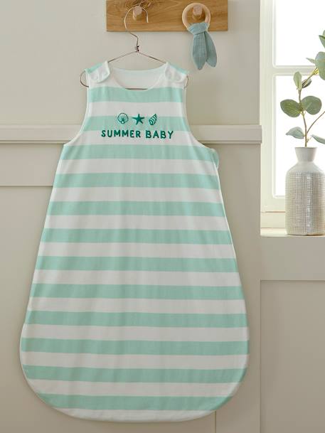 Gigoteuse été BÉBÉ D'ÉTÉ jaune+rayé bleu+vert 11 - vertbaudet enfant 