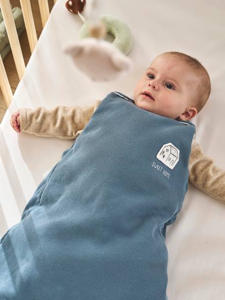 Gigoteuse hiver manches longues amovibles HYGGE bleu grisé 3 - vertbaudet enfant 