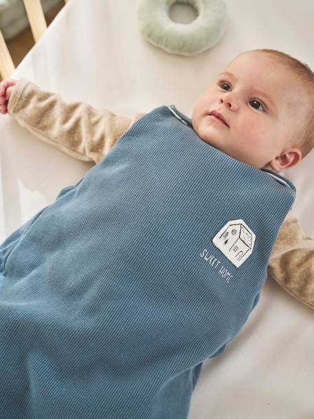 Gigoteuse hiver manches longues amovibles HYGGE bleu grisé 2 - vertbaudet enfant 