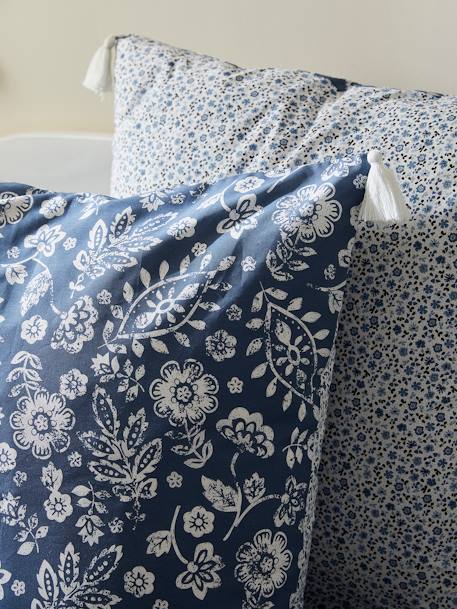 Parure housse de couette + taie d'oreiller enfant CARAVANE marine / écru 6 - vertbaudet enfant 