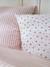 Parure housse de couette et taie d'oreiller réversible FLEURS RAYURES, avec coton recyclé rose imprimé 2 - vertbaudet enfant 