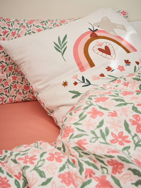 Parure housse de couette enfant et taie d'oreiller LATINO VIBES, avec coton recyclé multicolore 2 - vertbaudet enfant 