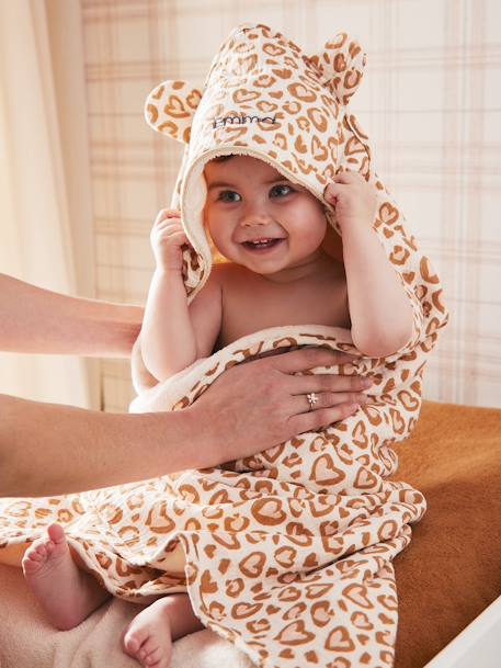 Bébé-Cape de bain gaze de coton personnalisable LOVELY LÉO
