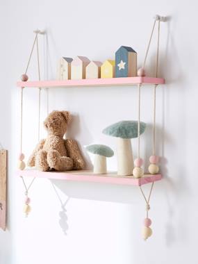 Étagère Enfant Arc-en-Ciel Bois VERTBAUDET - 45x15x61cm - 3 Niveaux Avec Porte