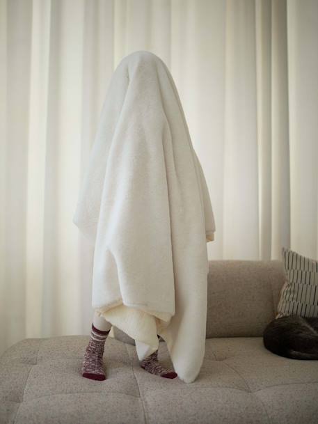 Plaid bi-matière beige 9 - vertbaudet enfant 