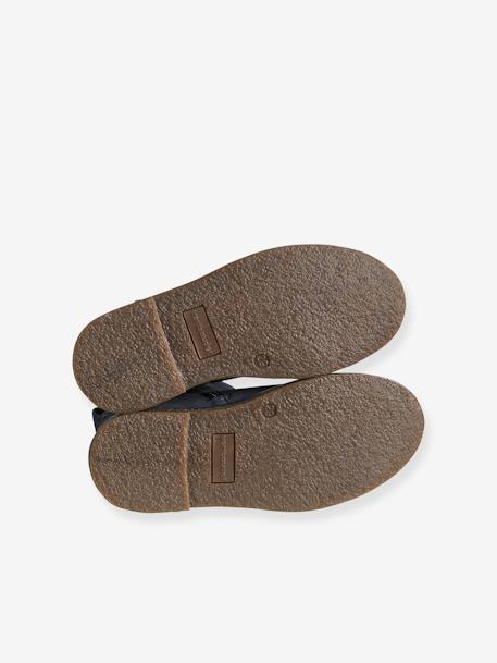 Boots enfant fille cuir élastiquées et zippées bordeaux+camel+marine+or+vert 15 - vertbaudet enfant 