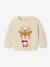 Pull de Noël renne détails brillants bébé beige poudré 1 - vertbaudet enfant 