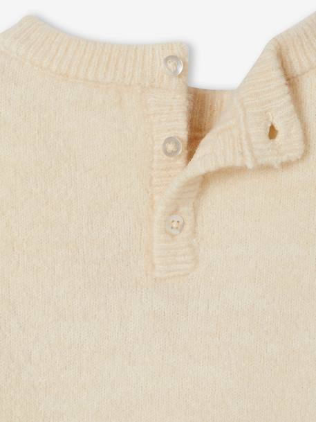 Pull de Noël renne détails brillants bébé beige poudré 4 - vertbaudet enfant 