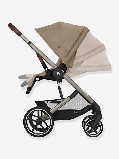 Poussette Tout-Terrain Balios S Lux 2024 - Châssis Noir et Siège Moon Black - beige+noir 3 - vertbaudet enfant 