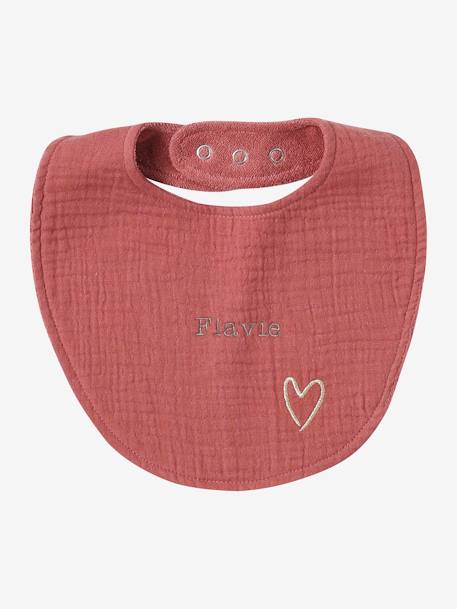 Lot 3 bavoirs naissance en gaze de coton lot bleu+lot rose 14 - vertbaudet enfant 