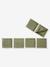 Tour de lit / tour de parc pare-chocs en gaze de coton uni olive+taupe 2 - vertbaudet enfant 