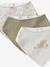 Lot 3 bavoirs bandanas en gaze de coton Babylone+Bord de mer+Broceliande+Dans les bois+Hanoi+Hérisson+Hygge+lot renard+Mon coeur+Tanzanie 5 - vertbaudet enfant 