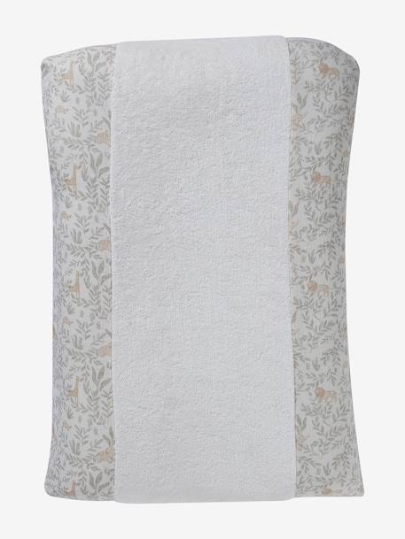 Housse matelas à langer bi-matière gaze de coton/éponge Babylone+vert céladon 4 - vertbaudet enfant 