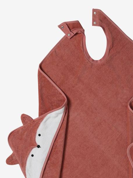 Cape de bain parent/bébé Baleine+Hérisson+ocre+Renard 14 - vertbaudet enfant 