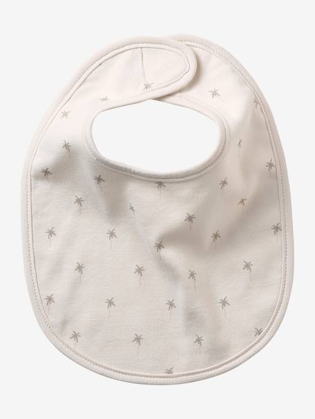 Lot 7 bavoirs naissance en coton bio* Babylone+ficelle+Hérisson+rose pâle+Tanzanie+vert d'eau 8 - vertbaudet enfant 