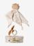 Doudou personnalisable en gaze de coton + hochet et valisette BABYLON vert 4 - vertbaudet enfant 
