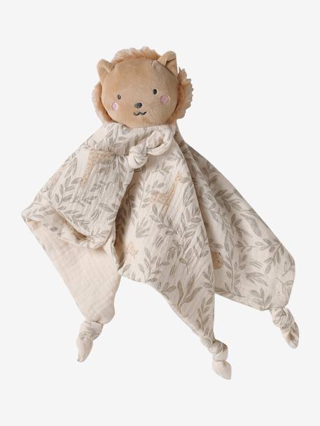 Doudou personnalisable en gaze de coton + hochet et valisette BABYLON vert 7 - vertbaudet enfant 