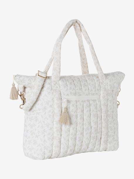 Sac à langer en gaze de coton Plume blanc imprimé+Hygge+ivoire imprimé+ivoire végétal+vanille 11 - vertbaudet enfant 