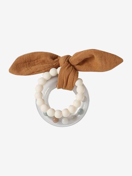 Doudou personnalisable en gaze de coton + hochet et valisette BABYLON vert 8 - vertbaudet enfant 