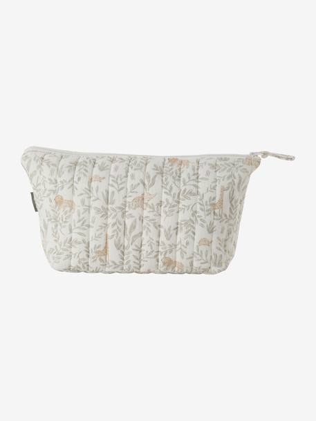 Trousse de toilette enfant en gaze de coton Babylone+bleu grisé+imprimé fleurs grenier+Lovely Leo 6 - vertbaudet enfant 