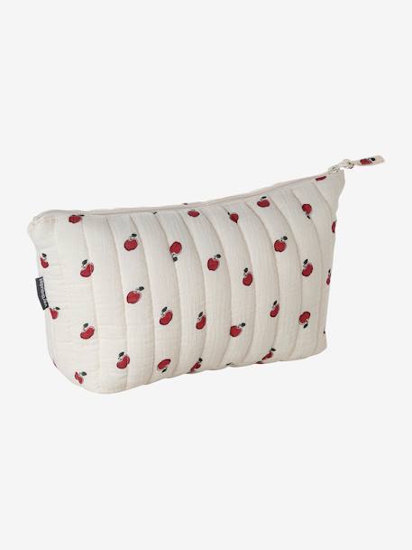 Trousse de toilette en gaze de coton bleu grisé+rose 6 - vertbaudet enfant 