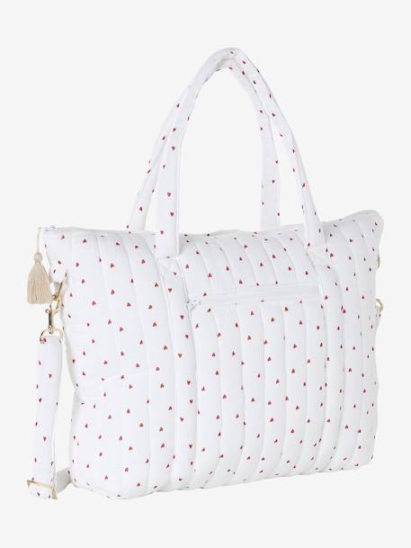 Sac à langer en gaze de coton Plume blanc imprimé+Hygge+ivoire imprimé+ivoire végétal+vanille 28 - vertbaudet enfant 