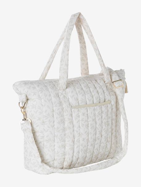 Sac à langer en gaze de coton Plume blanc imprimé+Hygge+ivoire imprimé+ivoire végétal+vanille 10 - vertbaudet enfant 