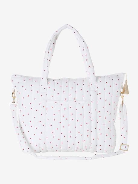 Sac à langer en gaze de coton Plume blanc imprimé+Hygge+ivoire imprimé+ivoire végétal+vanille 30 - vertbaudet enfant 