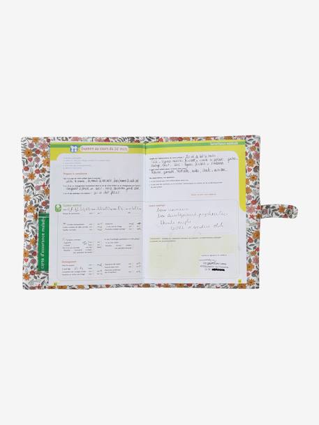 Coffret cadeau naissance 4 pièces : 2 bavoirs + 1 lange + 1 protège-carnet lot rose+multicolore 6 - vertbaudet enfant 