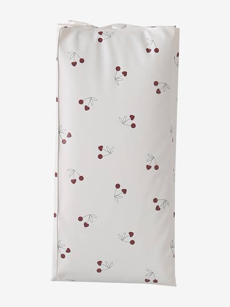 Tapis à langer de voyage LOVELY NATURE blanc imprimé+Cherry 9 - vertbaudet enfant 