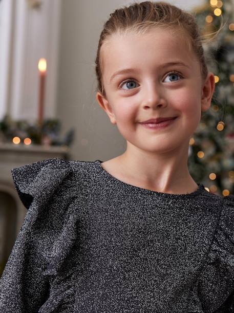 Robe en jersey scintillante anthracite 7 - vertbaudet enfant 