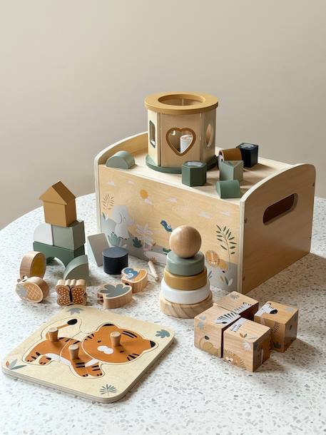 Coffret multi-activités TANZANIE en bois FSC® vert 13 - vertbaudet enfant 