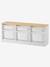 Meuble de rangement horizontal avec bac plastique blanc 2 - vertbaudet enfant 