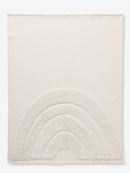 Tapis rectangle relief Arc-en-ciel écru 2 - vertbaudet enfant 