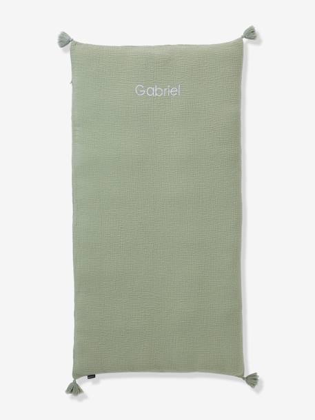 Housse de matelas de sol personnalisable vert sauge 1 - vertbaudet enfant 