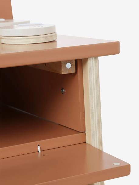 Coiffeuse + tabouret avec accessoires en bois FSC® caramel 6 - vertbaudet enfant 