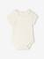 Lot de 2 bodies bébé naissance col fantaisie manches courtes corail+vert sauge 2 - vertbaudet enfant 