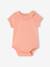 Lot de 2 bodies bébé naissance col fantaisie manches courtes corail+vert sauge 3 - vertbaudet enfant 